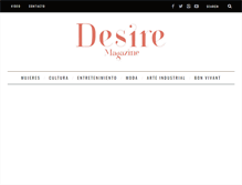 Tablet Screenshot of desire-mag.com